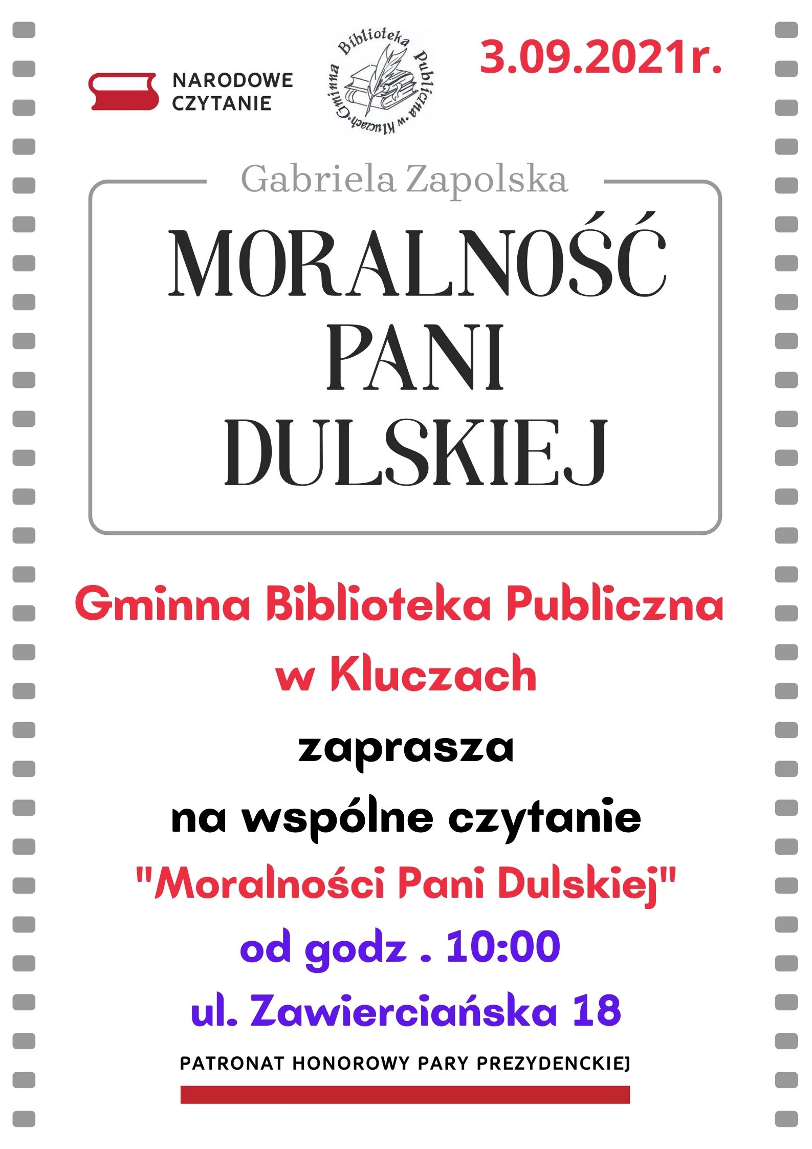 Więcej o: Narodowe Czytanie – Gabriela Zapolska “Moralność Pani Dulskiej”